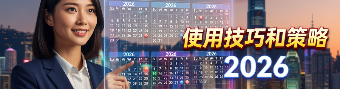 香港六合彩日曆的使用技巧和策略 2026