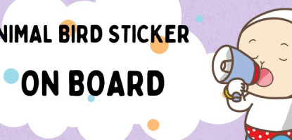 Cartoon Bird Stickers Discover a fun way for young children to learn about birds and forest