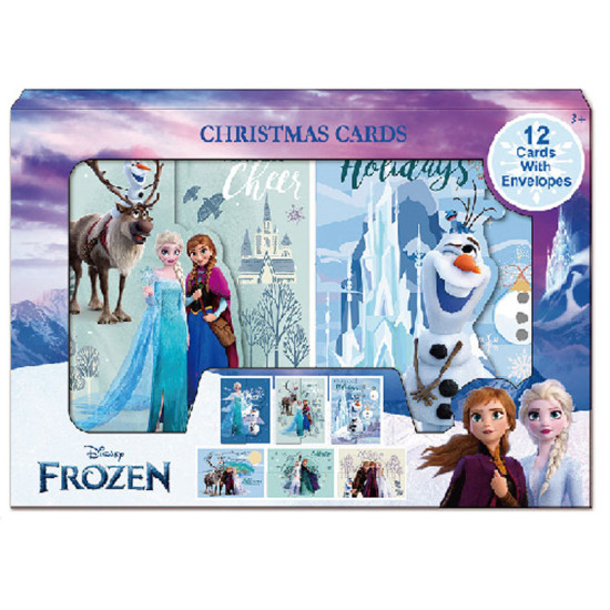 迪士尼魔雪奇緣 - Frozen聖誕卡 6款共12張 卡通聖誕咭 image