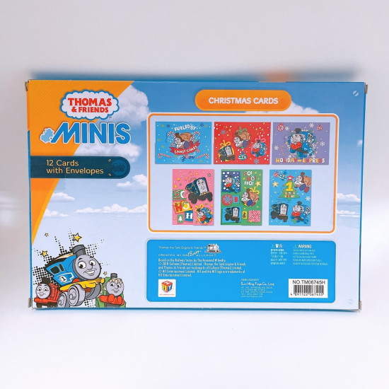 Minis Thomas & Friends Christmas cards box set of 12pcs cartoon christmas card image