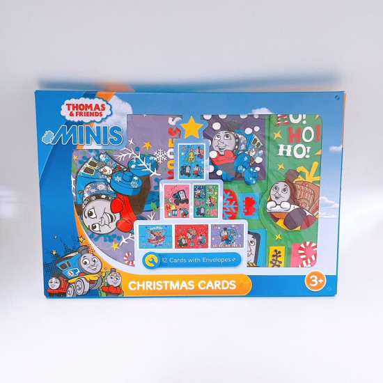Minis Thomas & Friends Christmas cards box set of 12pcs cartoon christmas card image