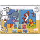 Disney Winnie the Pooh Cartoon Christmas Cards 6 designs 12 pieces image