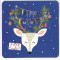 christmas deer mini christmas card happy holidays