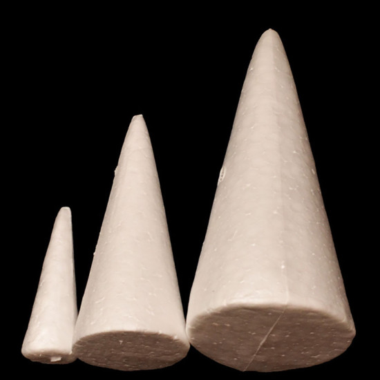 conical styrofoam, height about 15CM (6 inches), base diameter 7CM (DIY Christmas tree material) Festive handmade DIY material pack image