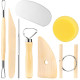 Wooden Pottery Sculpting Clay Cleaning Tool Set (8pcs) Children's Art Tools image