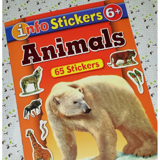 幼兒認知貼紙書 動物主題 65張貼紙 貼紙簿 image