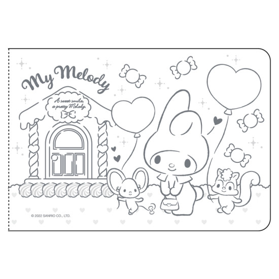 My Melody Sticker album with lot of Stickers cartoon coloring and sticker book image