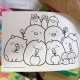 Sumikkogurashi 角落生物填色顏色簿 填色簿 附貼紙1張 日本製 兒童圖書繪本 著色填色簿 練習簿 image