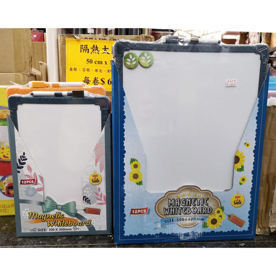 whiteboard magnetic for kids (2 sizes 200x300mm 300x400mm) image