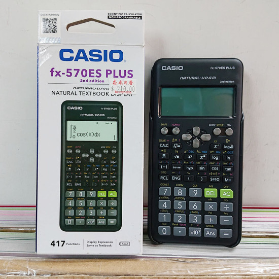 Casio fx570ES plus 2nd 科學函數計算機 417功能 Casio計算機 image