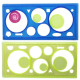 20cm circle ruler, coil ruler, geometric ruler, multi-purpose ruler image
