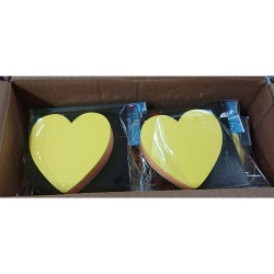 NEON 5036 heart-shaped sticky notes 5 colors