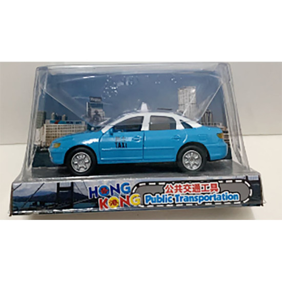Blue Taxi Car Toy - Hong Kong Transportation Vehicles image
