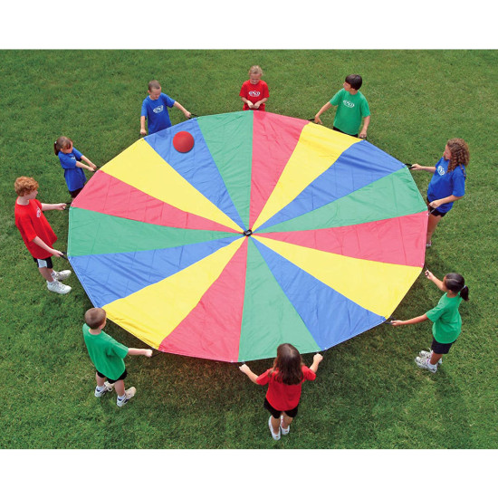 rainbow parachute group game props (2-10 meters) image