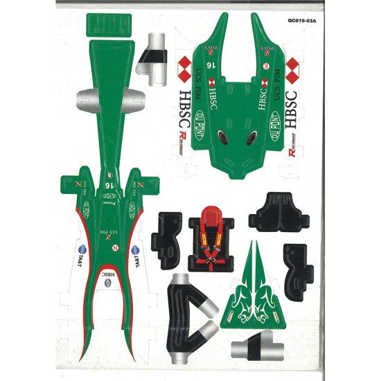 DIY 3D Puzzle (F1 Racing) Jaguar Cosworth STEM DIY image