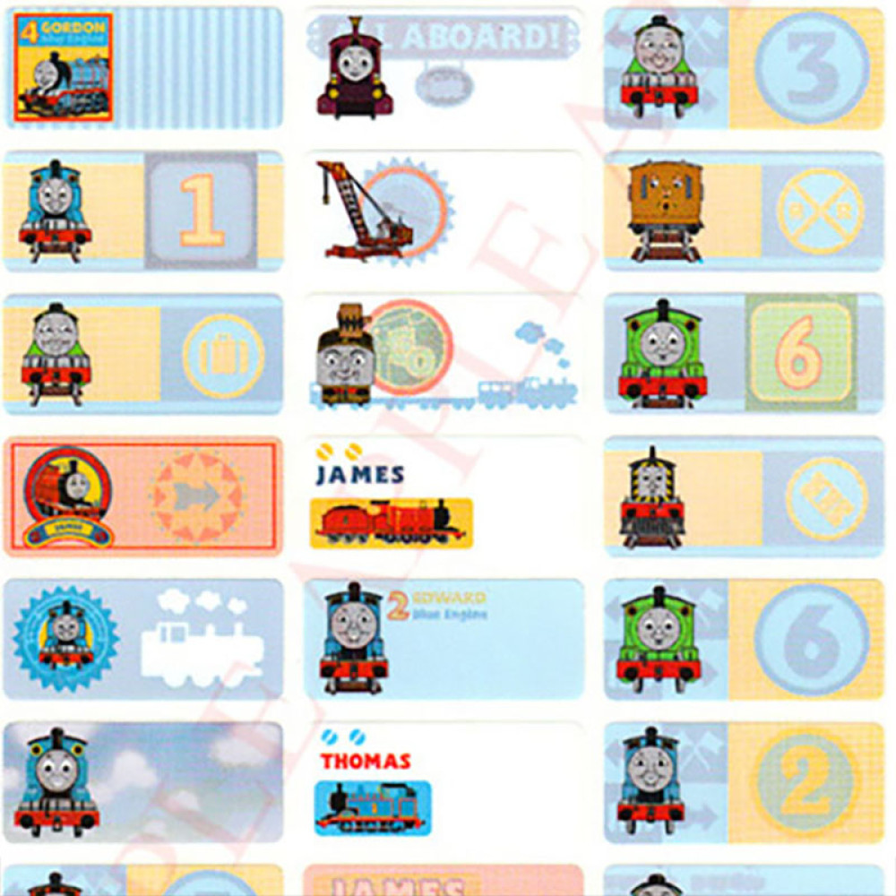 Thomas & Friends name stickers (large 72 pieces)
