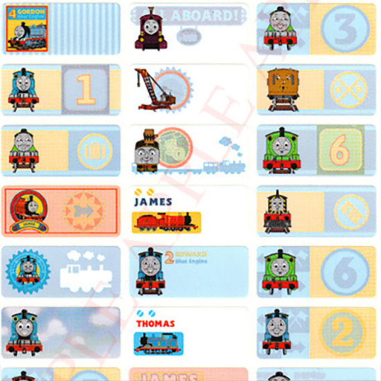 Thomas & Friends湯瑪士火車頭姓名貼紙 (大 72個) image