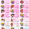 Power puff student name stickers (large)