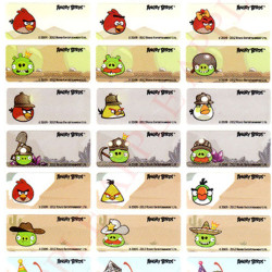 Angry Bird Waterproof Name Sticker (Large) 30mm X 13mm