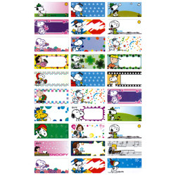 Peanuts Snoopy cartoon name stickers (72pieces)