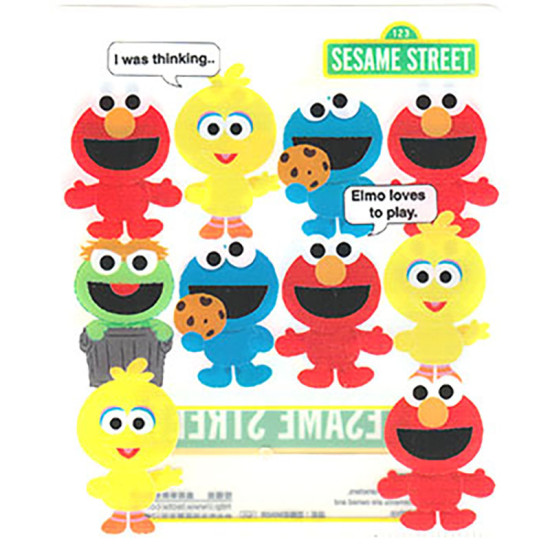 ELMO sesame Street color name sticker (large) (36 cycle patterns) European and American series image
