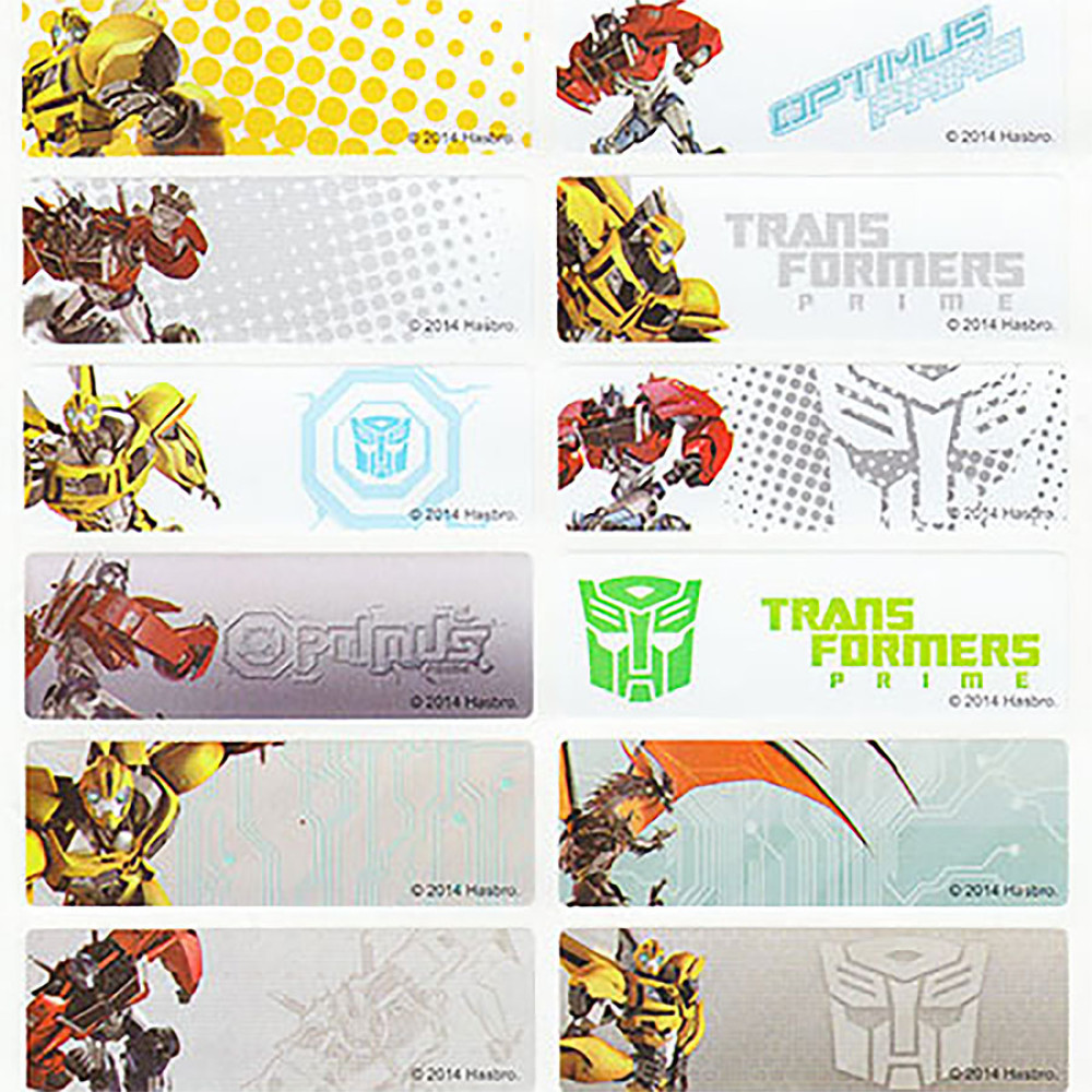 Transformer Personalized Name Sticker (Long) for kids