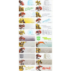 Transformer Personalized Name Sticker (Long) for kids