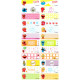 Colorful Sesame Street name sticker printing (50 pcs/sheet) European and American series image