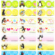 penguin family name stickers personalized image