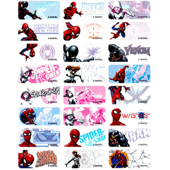 蜘蛛俠Spiderman姓名貼紙 (大) 72小張, 48款 image