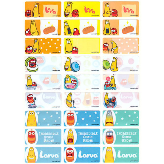 Lavra Name stickers for kids (large 72 pieces) 30mm X 13mm image