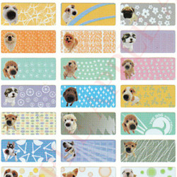 Funny big-head dog name stickers, waterproof and durable colorful kids stickers (132 sheets)