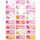 Hello Kitty & My Melody Waterproof Name Stickers (4 Large Sheets) Special Edition image