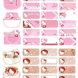 Hello Kitty name stickers (special edition) 4 sheets