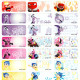  Cartoon name sticker for student - in-side out (Large) Personalized Disney name sticker image