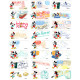 Disney Mickey & Minnie Waterproof Name Sticker custom-made (Large) Personalized Disney name sticker image
