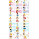Disney Princess Waterproof Name Sticker (Large) Personalized Disney name sticker image