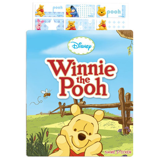 卡通姓名貼紙 小熊維尼 Winnie the pooh (長) 迪士尼Disney姓名貼紙 image