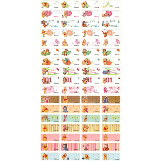 Disney Pooh & Tigger name stickers (132 sheets) image