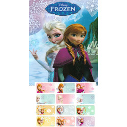  Disney Frozen冰雪奇緣姓名貼紙  (大)