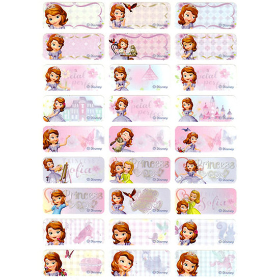 Sophia Disney cartoon Name Sticker (Large) Personalized Disney name sticker image