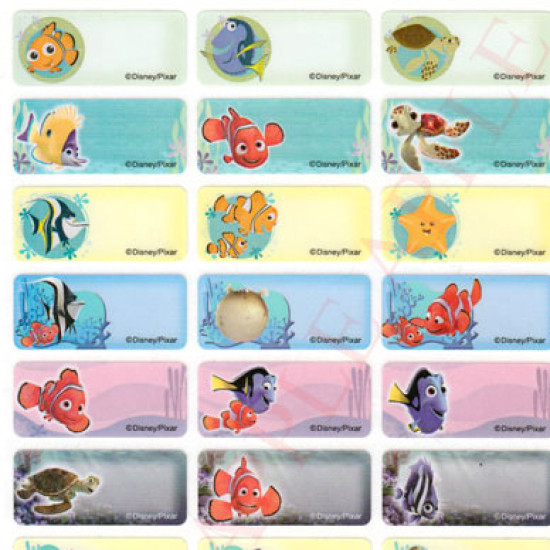 Disney finding NEMO Name Sticker (Large) image