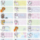 Cat Cartoon Name Sticker Hong Kong (Large) Personalized Disney name sticker image