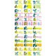 Colorful Monsters University Name Sticker (Large) image