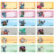 Stitch name sticker color-printing  (Large) 