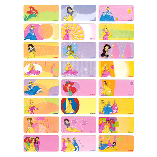 Princess & Winnie 迪士尼公主和維尼姓名貼紙 29mm X13mm image
