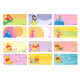 Disney Princess & Winnie the pooh Name Sticker 29mm X13mm image