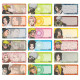 Naruto Diamond waterproof Name Stickers (Large) 72 pcs Japanese and Korean series image