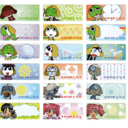 Keroro copyright name sticker (132 small sheets)