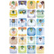 Keroro student Name Sticker (square) Japanese and Korean series image